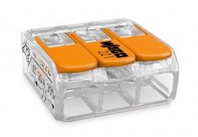 221-413 Ligador WAGO 3 condutores fio flexvel e rigido