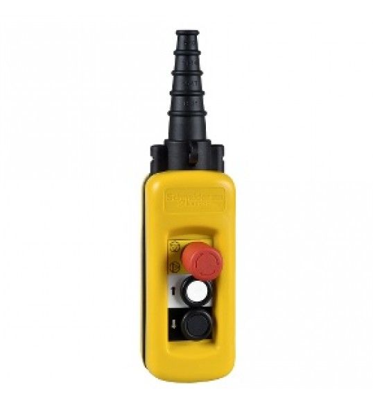 XACA2914 Pendant station 2 push buttons, 1 emergency stop