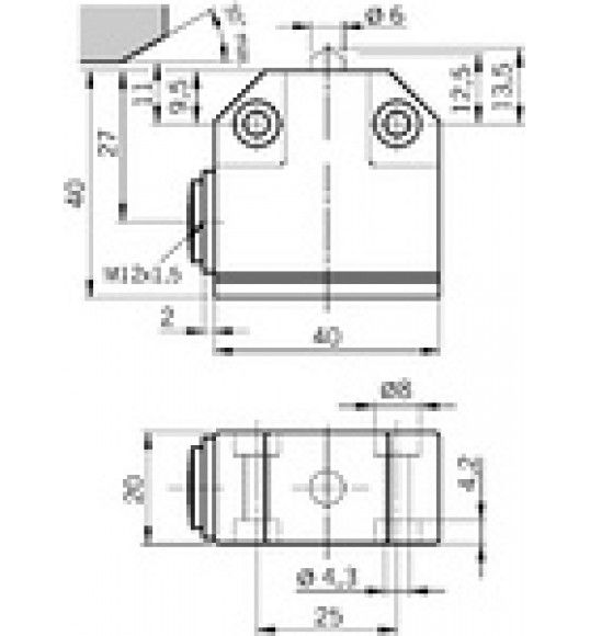 N01R550-M Precision single limit switch N01, roller plunger