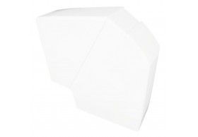 10083RBR NGULO PLANO VARIABLE P/CANAL 110X34 BLANCO
