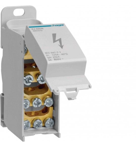 KJ02DN Repartidor 1P 125A p/cabo 10 Lig. 1,5M