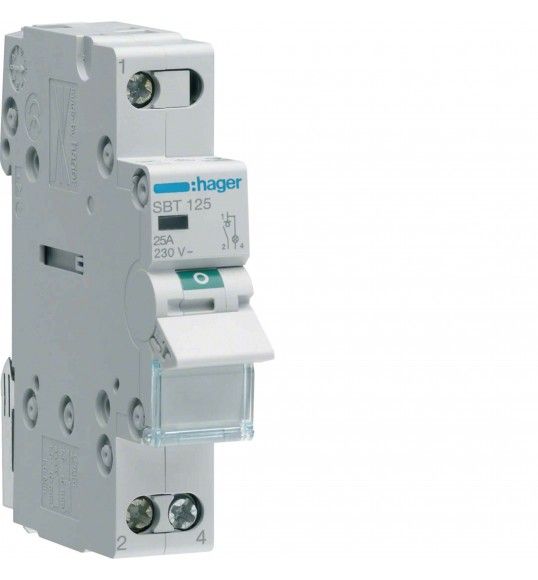 SBT125 Hager Interrupteur 1P 25A � voyant