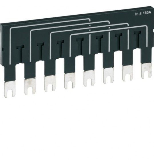 HZI401 Hager BARRE DI COLLEGAMENTO 2X4P COMM. 160 A