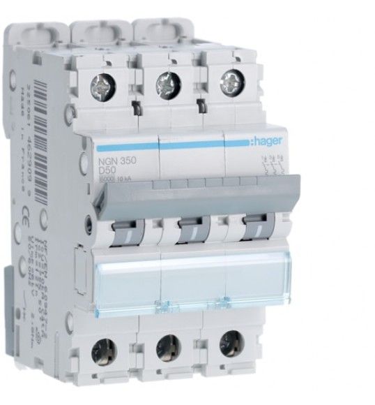 NGN350 Disjuntor 3P 50A D 6/10kA 3M