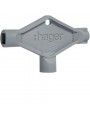 FZ850 Hager Clé triangle + carré + double barre pour armoire Quadro+ FZ850 Hager Clé triangle + carré + double barre pour armoire Quadro+