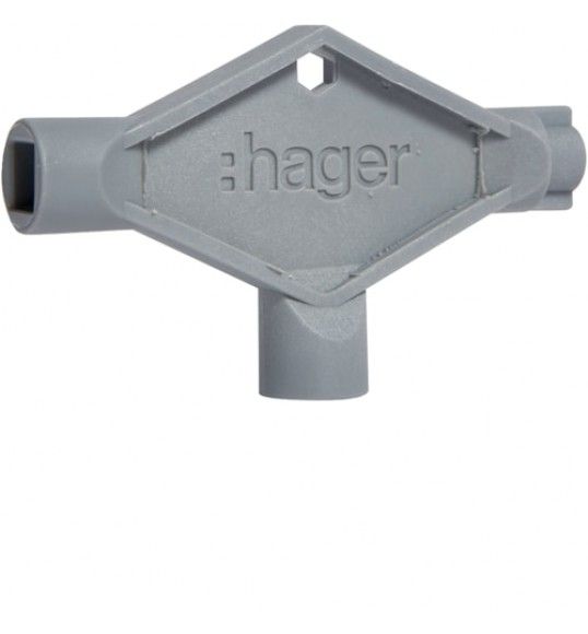 FZ850 Hager Cl� triangle + carr� + double barre pour armoire Quadro+