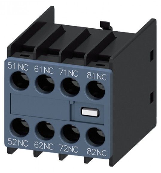 3RH2911-1XA04-0MA0 Hilfsschalter, frontseitig, 4 �, 51/52, 61/62, 71/72, 81/82, Strombahn: 1 �, 1 �,