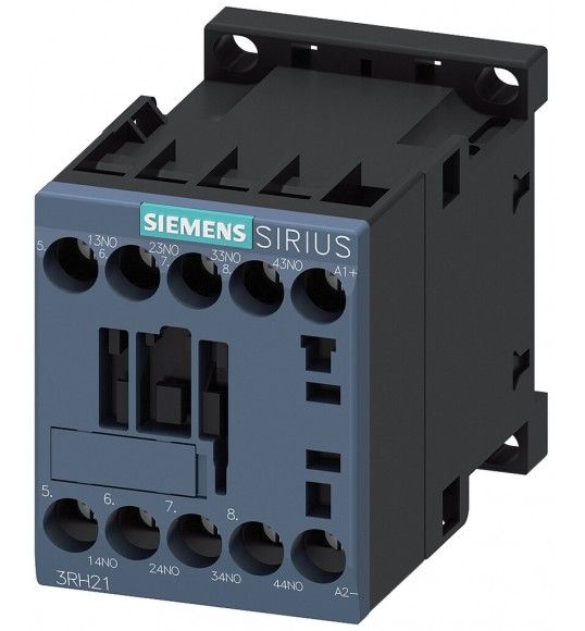 3RH2140-1BB40 Siemens Contactor auxiliar, 4 NA, 24 V DC, S00, bornes de tornillo