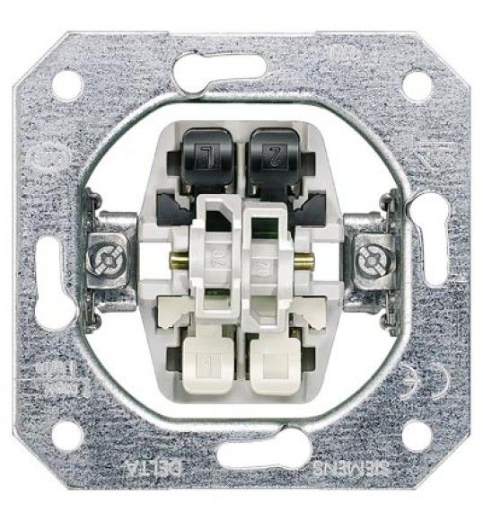 5TA2155 Siemens DELTA mecanismo empotrado interruptor doble 10 A 250 V