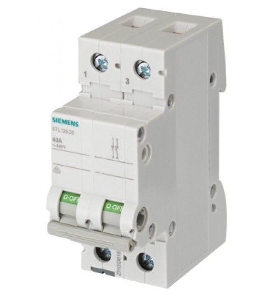 5TL1263-0 Siemens Interruttore OFF 63�A a 2 poli