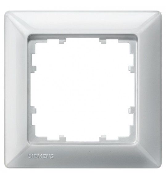 5TG2551-3 Siemens DELTA line aluminio metalizado, marco simple, 80 x 80 mm