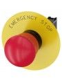 3SU1100-1HB20-1CG0 Siemens Pulsador de seta de parada de emergencia, 22 mm, redondo, plstico, rojo,
