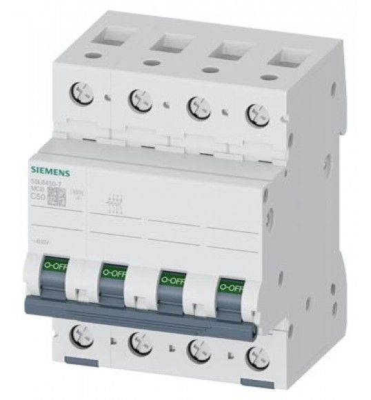 5SL6450-7 Interruttore magnetotermico 400V 6kA, a 4 poli, C, 50A