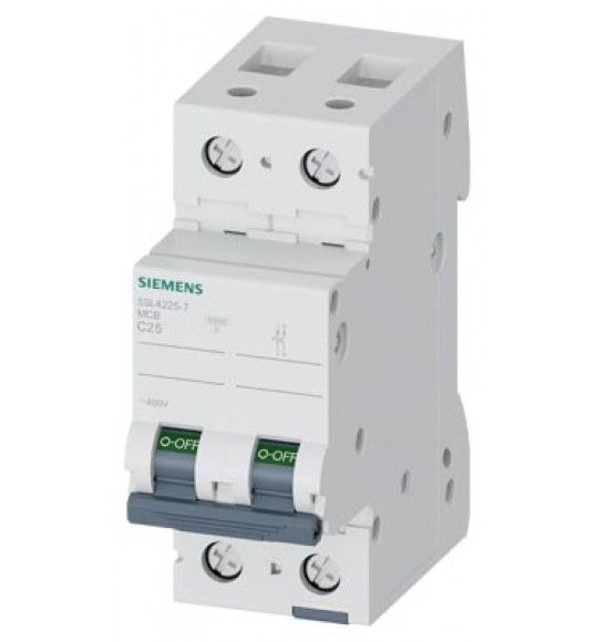 5SL4225-7 Leitungsschutzschalter 400V 10kA, 2-polig, C, 25A