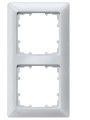 5TG2552-3 DELTA line cornice alluminio metallizzato doppia, 151x80mm