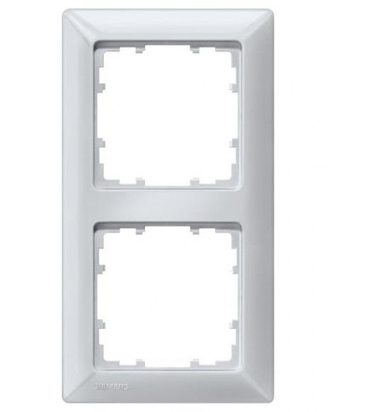 5TG2552-3 DELTA line cornice alluminio metallizzato doppia, 151x80mm