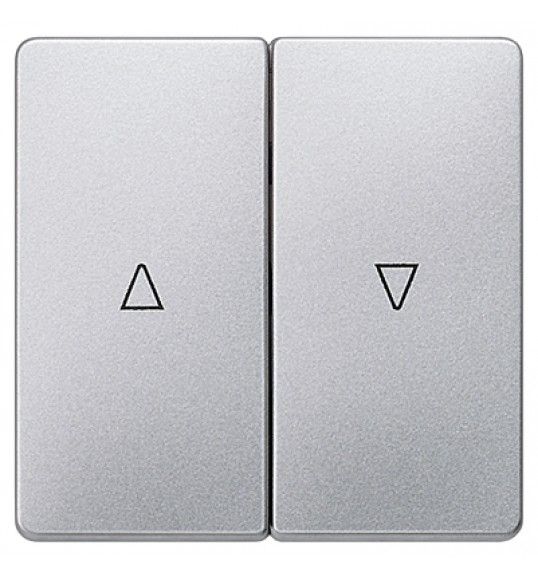 5TG6254 Siemens DELTA syst�me i, aluminium m�tallis� bascule double symbole mont�e/descente 55 x 55 