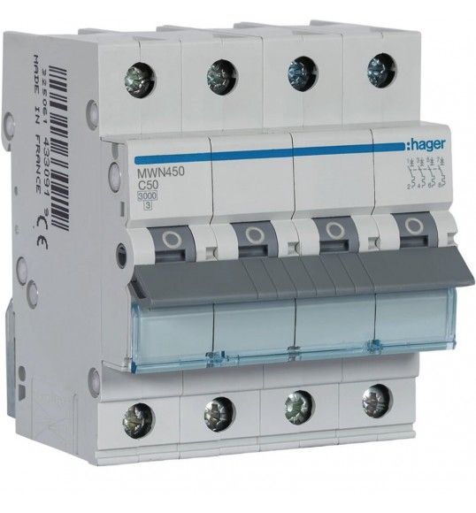 MWN450 Circuit breaker 4P 50A C 3KA