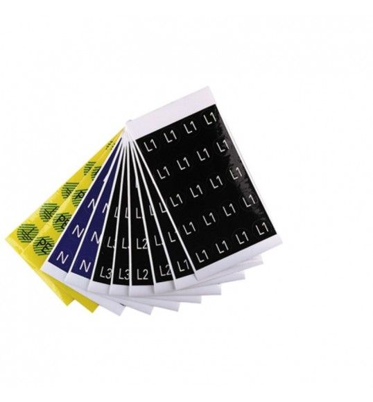 1707350002 Bloco etiquetas 16 x 16 mm, Preto