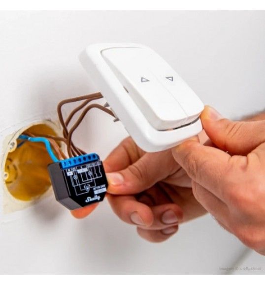 PLUS2PM POWER METERING RELAY 2X10A WIFI, ROLLER SHUTTER