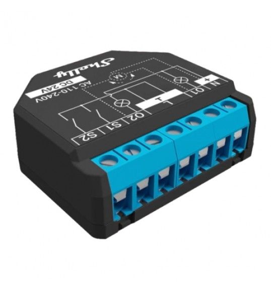 PLUS2PM POWER METERING RELAY 2X10A WIFI, ROLLER SHUTTER