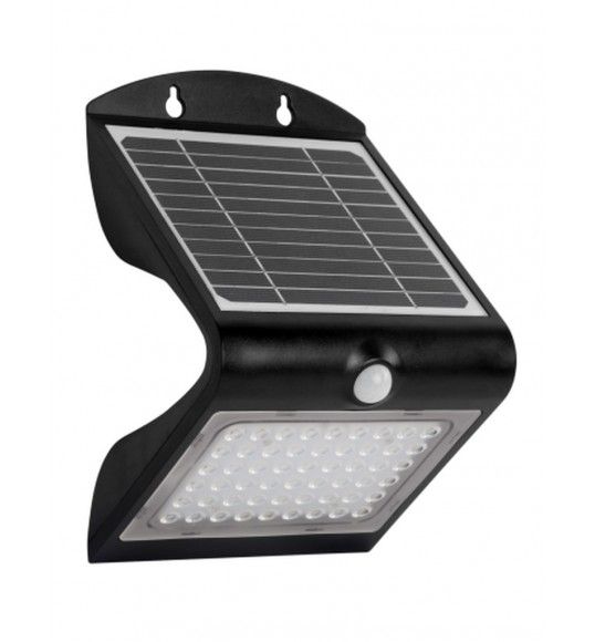 30967 PROJETOR LED SOLAR C/ SENSOR MOVIMENTO 4W 4000K PRETO