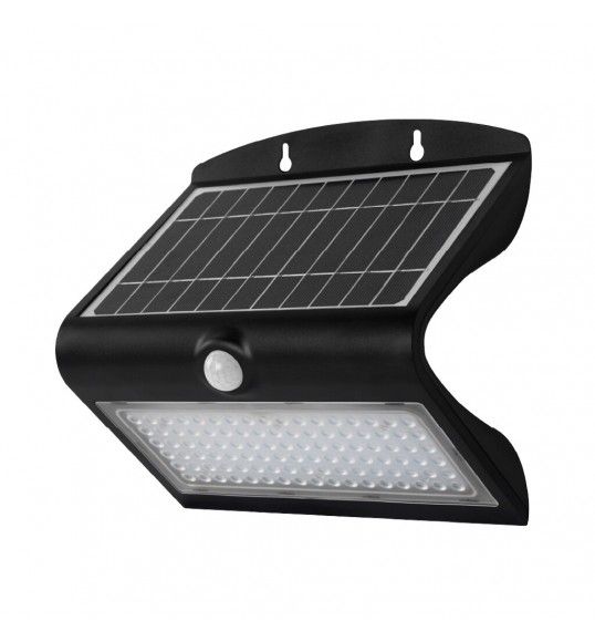 30974 PROJETOR LED SOLAR C/ SENSOR MOVIMENTO 8W 4000K PRETO