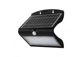30974 PROJETOR LED SOLAR C/ SENSOR MOVIMENTO 8W 4000K PRETO