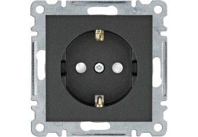 WL1063 Hager Lumina 2 Tomada Schuko c/obtur. - preto