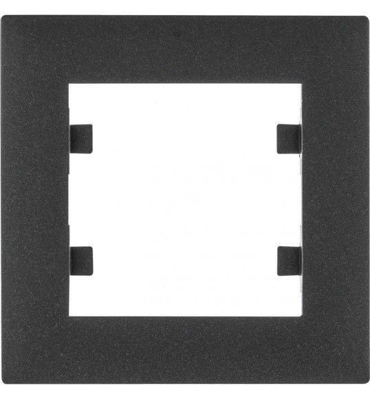WL5513 HAGER Lumina 2 Intense Cover plate x1, Black