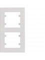 WL5620 HAGER Lumina 2 Cover plate x2 Vertical White