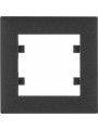 WL5513 HAGER Lumina 2 Intense Cover plate x1, Black