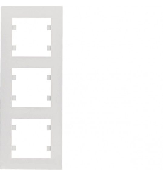 WL5630 HAGER Lumina 2 Cover Plate x3 Vertical White