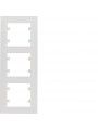 WL5630 HAGER Lumina 2 Cover Plate x3 Vertical White