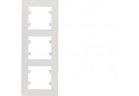 WL5630 HAGER Lumina 2 Cover Plate x3 Vertical White