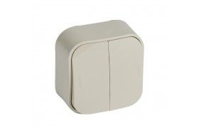 782436 Forix double two way switch  Ivory