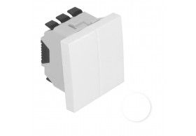 45061SBR Efapel COMUTADOR DE LUSTRE - 2 MDULOS BRANCO