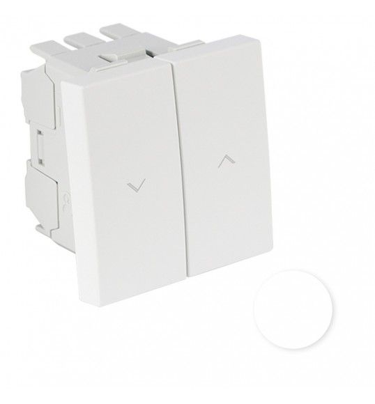 45281 SBR BOT�O DUPLO DE PERSIANA - 2 M�D BRANCO
