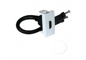 45435 SBR TOMADA HDMI C/ CONETOR - 1 M�D BRANCA