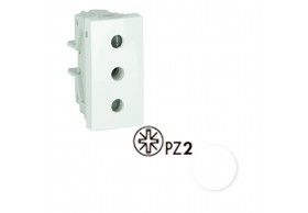 45425SBR Efapel TOMADA ITALIANA 16A C/OBTURADOR 1 MD BRANCA