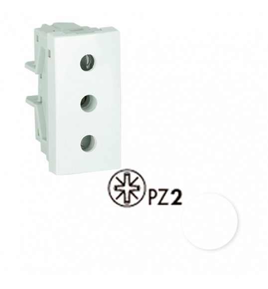 45425SBR ENCHUFE ITALIANA 16A C/ PROTECCIN-1 MD BLANCO