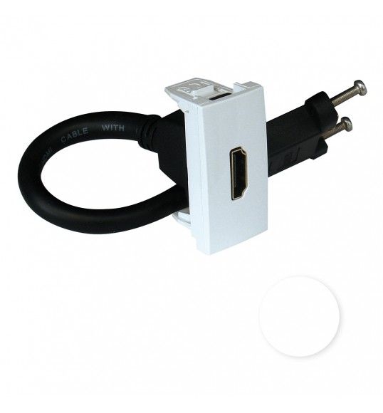 45435 SBR TOMADA HDMI C/ CONETOR - 1 M�D BRANCA