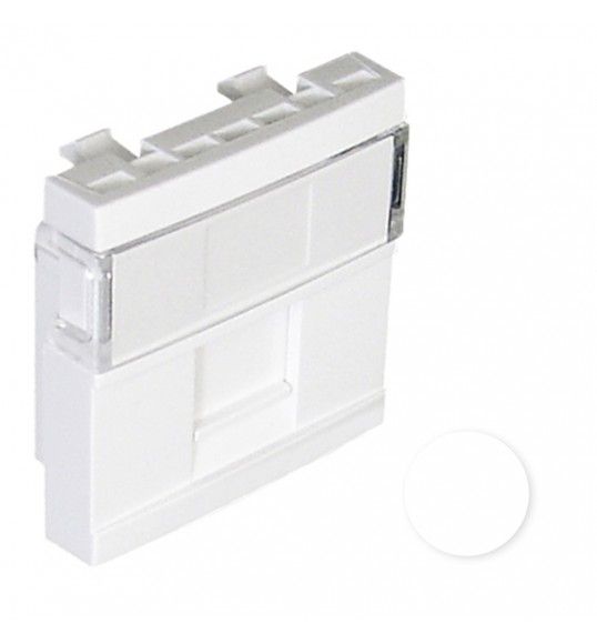 45976SBR MDULO P/CONECT RJ45 1 SALIDA-2 MD BLANCO