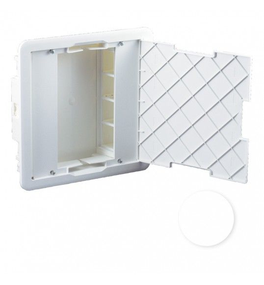 83404SBR Efapel Workstation flush mounting w/door 2x8 mod. w