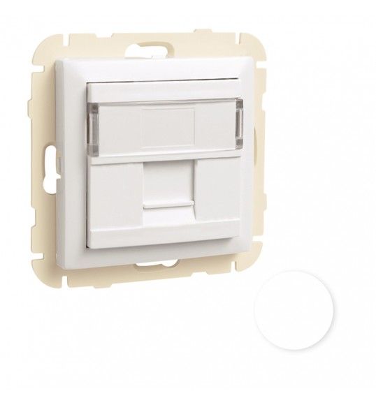 90441 SBR ARO C/ MDULO 1 SADA P/ CONETOR RJ45 BRANCO