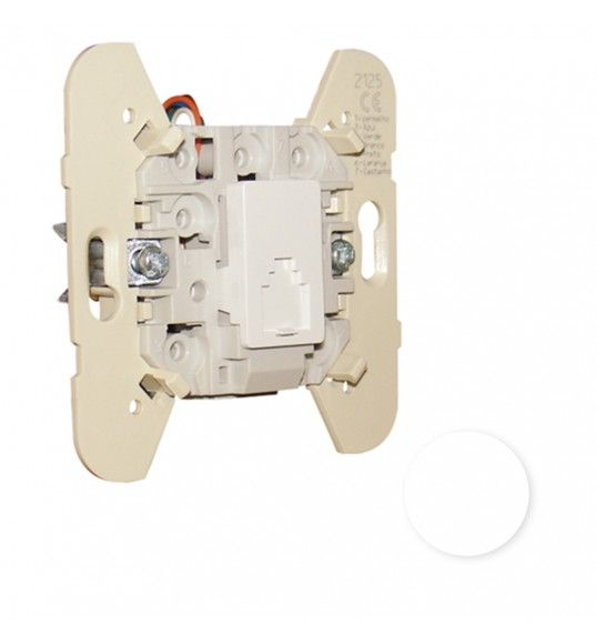 21252SBR Efapel TOMADA TELEFNICA (4 COND) BRANCA