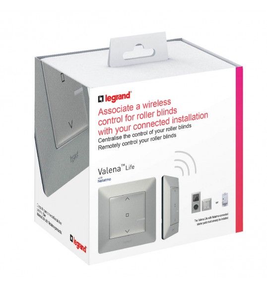 752391 Valena Life with NETATMO Blind switch Aluminium