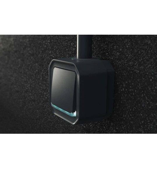 069813L Plexo New Einsatz Taster beleuchtet 10A, Steckklemmen (SL), IP55 IK08, Anthrazit