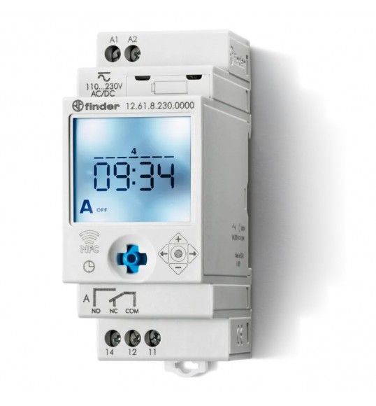 12.61.8.230.0000 WEEKLY TIME SWITCH DIG. 1CO 230VAC NFC