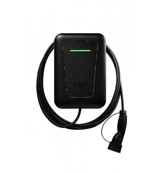 XVR111C HAGER Car Charger witty one 1x11kW 3P T2 Cable 6.5m
